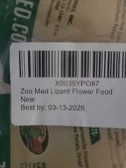 Zoo Med Lizard Flower Food Topper Dried Sealed Pack of 10 (1.4oz ea=14 oz Total)