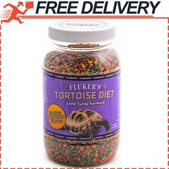 Flukers Tortoise Diet Small Pellet Food Formula 7oz