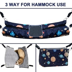 Ferret Rat Hammock Tent Hanging Tunnel Cage Accessories Set for Small Pets,Ca…