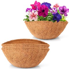 LAVEVE Coco Coir Liner Replacement for Plant Hanging Basket, 2 PCS 16 Inches …