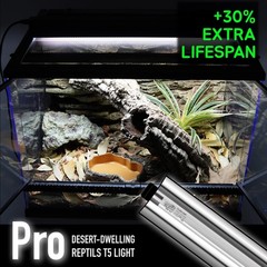 Upgraded T5 UVB Reptile Light, 10.0 UVB 8W German Made Fluorescent Lamp and F…