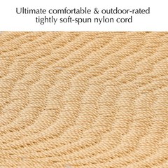 PNAEUT 2 Person Caribbean Rope Hammocks for Outside, 12ft Handwoven Polyester…
