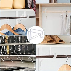 4 Pack Heavy Duty Closet Shelf and Rod Brackets, 10.9 x 12.3 x 1 Inch Closet …