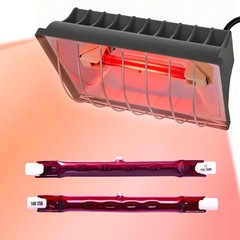 Homnebila 250W Chicken Coop Heat Lamp with Guard, Adjustable Temperature Brooder