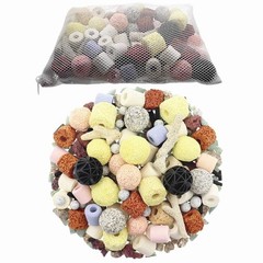 Aquarium Filter Media 15-in-1 Mineral Balls & Ceramic Rings – 1000g with Zipp…