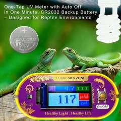 ClariVora Reptile UVB UVA Light Meter for Bearded Dragon Tank Accessories