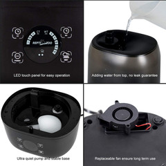 4L Reptile Fogger Mister Tank, Terrariums Digital Tank Timing Humidifier Smart T