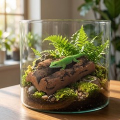 6pcs Natural Cork Bark Reptile Substrate Terrarium Background – Wood Lizard
