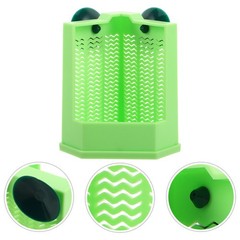 Green Suction Cup Lizard Food Cup for Wall Mounted Terrarium Feeding Bowl