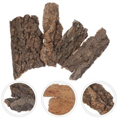 4Pcs Reusable Natural Tree Bark Reptile Climbing Platforms Durable Pet Decor