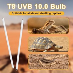 T8 15W UVB 10.0 Reptile Light, 18inch UVA UVB Reptile Light Bulb 2 Pack, Fluo…