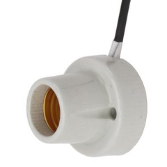Reptile Ceramic Heat Lamp Fixture E27 Socket Holder For Lizard/ (US Plug