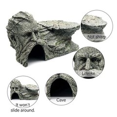 Reptile Rock Basking Platform Gecko Hide Cave Hiding Place Snake Cave and Hid…