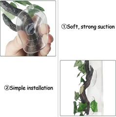 Safe Resin Climbing Branches for Snakes and Lizards – 2-Pack with Suction Cups