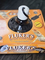 Fluker’s Deluxe Clamp Lamp with Switch for Reptiles 8.5″ 150W NIB