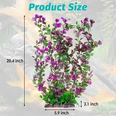 Hamiledyi Aquarium Plastic Plants Aquarium Decor Artificial Fish Tank Plants,…
