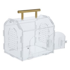 Jumping Spider Enclosure: – Acrylic Clear Ventilated Terrarium – 6.7×5.9×4.7″