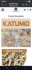 Bearded Dragon Hammock Reptile Katumo Pet Lounger Hanging Bed Swing Adjustable