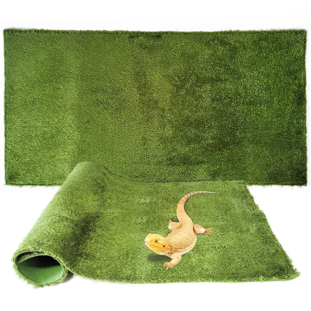 2Pcs Reptile Carpet Mat,35.4 x 17.7 in Terrarium Bedding Substrate Liner,Tort…