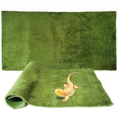 2Pcs Reptile Carpet Mat,35.4 x 17.7 in Terrarium Bedding Substrate Liner,Tort…