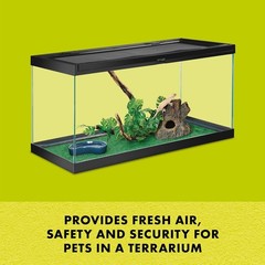 Fresh Air Screen Cover, Secure and Durable Metal Mesh Cover for Reptile Terra…