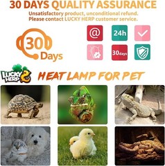 Emisor Calor Ceramico 150W 2P Reptiles Anfibios Pollo Perro Gato Lampara Pro