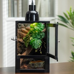 Hybrid Reptile Cage Chameleon Ventilated PVC Tank with Acrylic & Mesh Doors