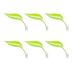 6PCS Leaf Resting Bed Basking Platform Leaves For Reptiles Tanks Habitats Decors