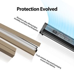 T5 HO 10.0 UVB Light for Reptiles, 24W Light Fixture Combo Kit with Switchabl…
