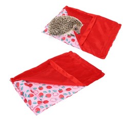 Reptile Sleeping Bag Soft and Warm Bearded Dragon Bed with Pillow for Bearded
