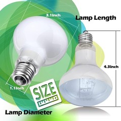 Reptile Heat Lamp 75W 2 Pack,UVA Basking Light Bulbs,Natural Daylight Terrarium