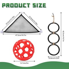 7-in-1 Snake Habitat Accessories Set – Climbing Rings, Hammock, Ivy & More for R