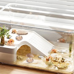 SynHHergyx 4 Pcs Hermit Crab Food & Water Bowl, Small Stainless Steel
