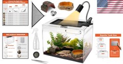 Fully Assembled Reptile Enclosure Kit for Bearded Dragons and More – 360 View-