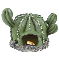 IBWell Resin Cactus Leopard Gecko Hide Reptile Cave，Desert Terrarium Décor，Be…