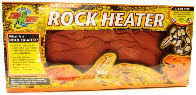 Zoo Med ReptiCare Rock Heater Giant – 16″ Long x 7″ Wide (40-100 Gallons) RH-3