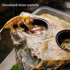 ®Magnetic Reptile Feeder Ledge with 4Pcs Cups Crested Gecko Feeding Bowls Rem…