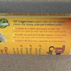 Prevue Hendryx Pet Products T3 Antimicrobial Cage Liner 21 1by2In by 100Ft White