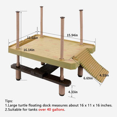 Large Turtle Basking Platform, Floating Turtle Dock, Turtles Platform for Aquari