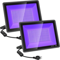 YANYCN 200W 2 Pack LED Black Light, Halloween Outdoor 2-Pack 200W,