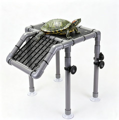 Large Turtle Basking Platform for Aquatic Turtles, Sturdy Standing Turtle Dock w