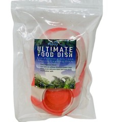 Pangea Gecko Ultimate Food Dish Silicone Pink Marble For Reptile Terrarium