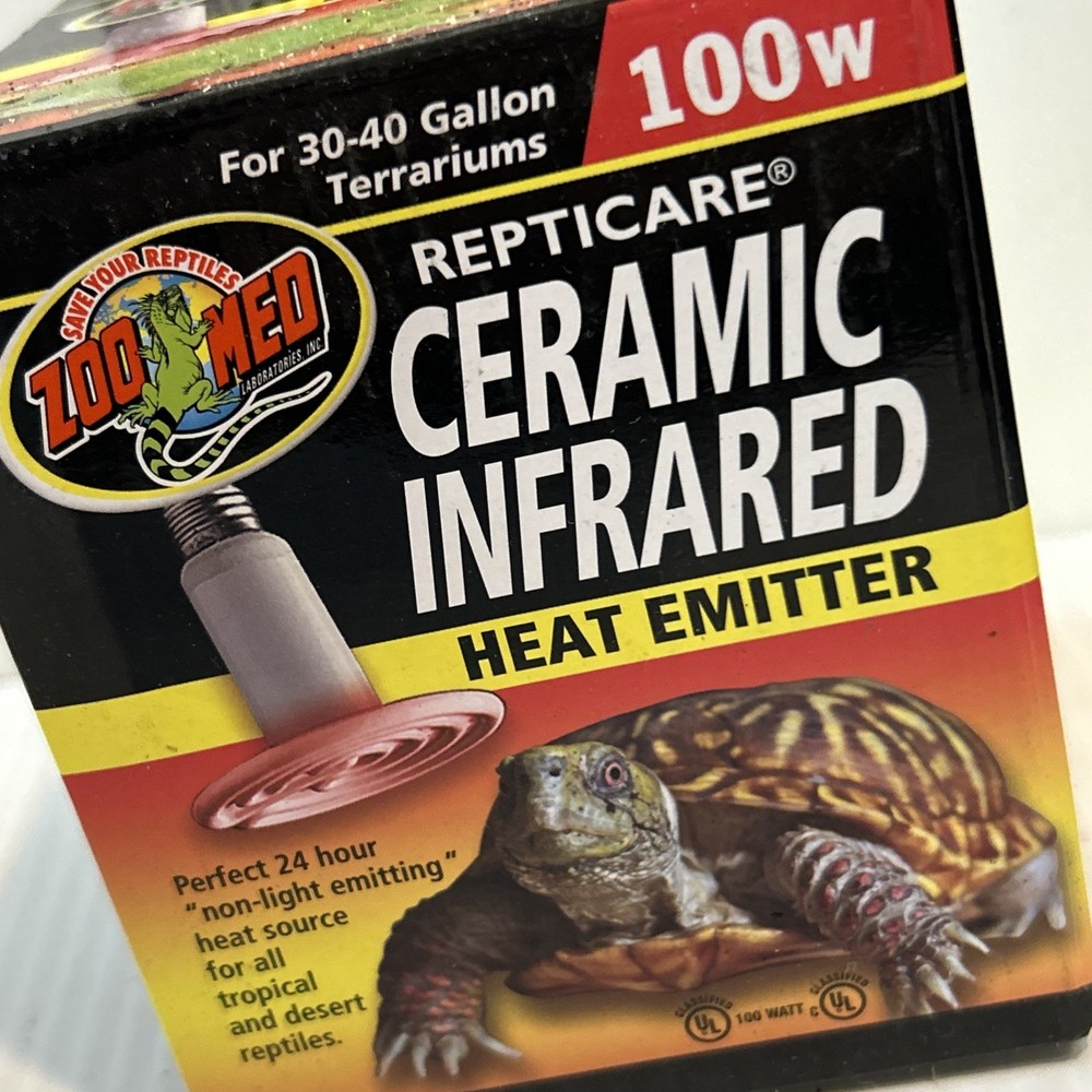 Zoo Med ReptiCare Ceramic Infrared Heat Emitter 100w For 30-40 Gallon Terr/223e