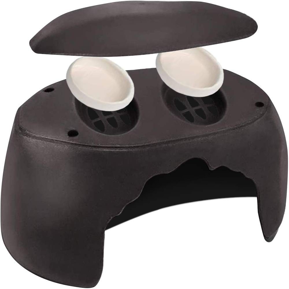 TINTON LIFE Reptile Hideouts Box with 2 Ceramic Sinks to Increase Humidity