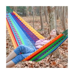 PNAEUT Handwoven Mayan Hammocks for Outside, Handwoven Thick Soft Rope Double…