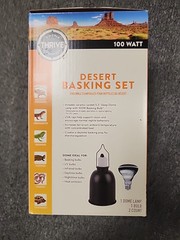 Thrive Reptile Pet Desert Basking Dome and Bulb Set 100 Watt