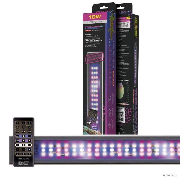 Exo Terra TerraSkyUV – UVB LED Terrarium Light with Remote Control 10W – PT2414