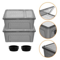 Pet Keeping Tank Turtle Habitat Transparent Reptiles Tarantula Enclosure