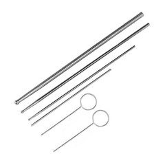 6PCS Snake Probe Kit Stainless Steel Round Head Anti Allergy Reptiles Snake