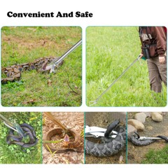 Heavy Duty Snake Tongs & Hook Reptile Grabber Catcher Stick Handling Tool Pick